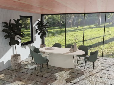 Betonlooktafel Conico Ovale RK Outdoor